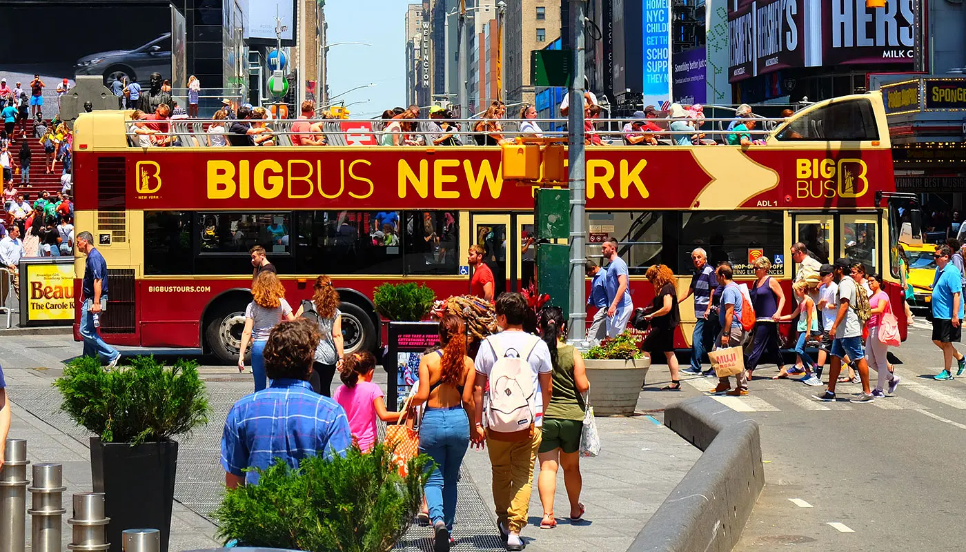 纽约Big Bus - 穿过时代广场