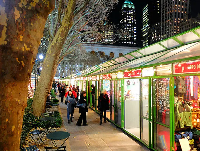 纽约的集市-布莱恩公园圣诞装饰