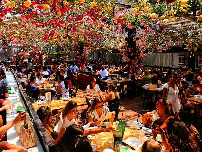 纽约的餐厅 - Birreria屋顶露台