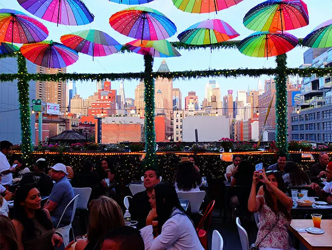 纽约的餐厅 - Cantina Rooftop景观