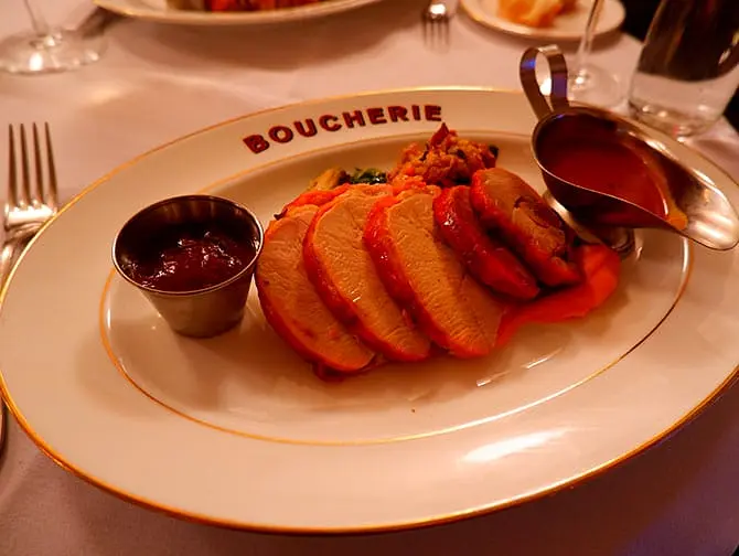 纽约的浪漫餐厅和酒吧 - La Grande Boucherie 食物