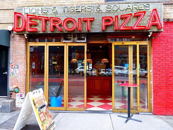 纽约最棒的披萨 - Lions Tigers Squares Detroit Pizza