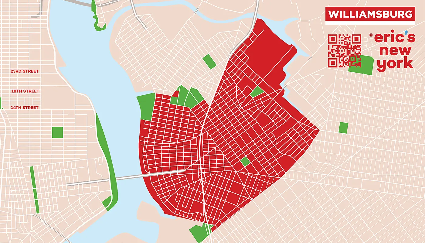 纽约威廉斯堡 - 免费地图