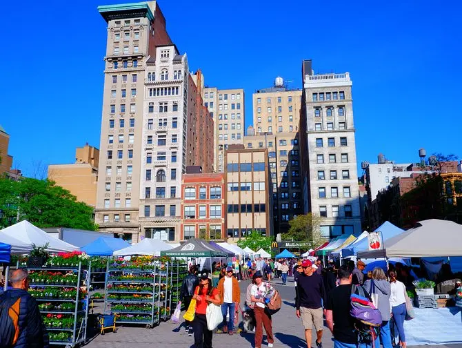 纽约的 Union Square - 本地购物